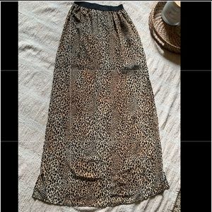 Cheetah print skirt